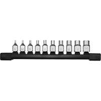 Low-Profile Metric Bit Socket Set, Hex, 1/4" Drive, 10 Pcs Air Extreme Inc.