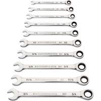 90-Tooth 12-Point Wrench Set, Ratcheting Combination, 10 Pieces, Imperial Air Extreme Inc.