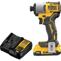 Brushless Cordless Impact Driver Kit, 1/4", 1700 in-lbs Max. Torque, 20 V, Lithium-Ion Air Extreme Inc.
