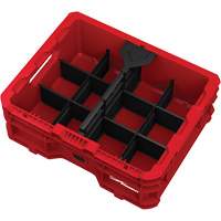 PACKOUT Low-Profile Crate, 15" x 18-5/8" x 6-5/8", Black/Red Air Extreme Inc.