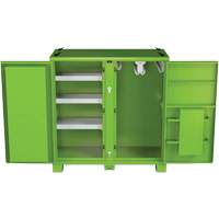 Armoire de rangement d'&eacute;PI sur place, Acier, Vert lime haute visibilit&eacute; Air Extreme Inc.