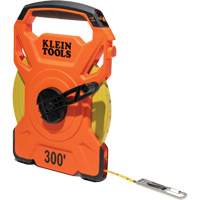 Open Reel Tape Measure with Single Hook and Carabiner, 1/2" x 300', 1/10" Graduations Air Extreme Inc.