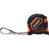 Keychain Tape Measure, 1/2" x 6'/2 m, 1/32''/0.79 mm Graduations Air Extreme Inc.