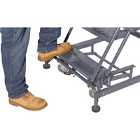 &eacute;chelles roulantes avec pied verrouillable activ&eacute; par le poids, 6 marches, Largeur de la marche 24", Hauteur de la plateforme 60", Acier Air Extreme Inc.