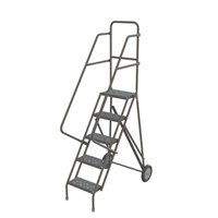 Rolling Ladder, 5 Steps, Serrated, 50" High Air Extreme Inc.