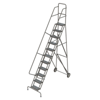Rolling Ladder, 11 Steps, Serrated, 116" High Air Extreme Inc.