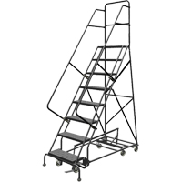 &eacute;chelles roulantes multidirectionnelles, 8 marches, Largeur de la marche 24", Hauteur de la plateforme 80", Acier Air Extreme Inc.