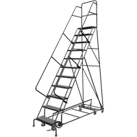 &eacute;chelles roulantes multidirectionnelles, 11 marches, Largeur de la marche 24", Hauteur de la plateforme 110", Acier Air Extreme Inc.