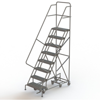 &eacute;chelles roulantes multidirectionnelles, 8 marches, Largeur de la marche 24", Hauteur de la plateforme 80", Acier Air Extreme Inc.