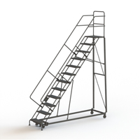 Heavy Duty Safety Slope Ladder, 12 Steps, Perforated, 50° Incline, 120" High Air Extreme Inc.