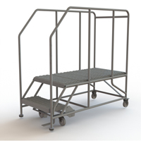 Plateforme de travail mobile, Acier, 2 Marches, 20" ha, 47" p, 24" Marche, Stri&eacute; Air Extreme Inc.
