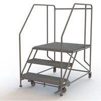 Plateforme de travail mobile, Acier, 3 Marches, 30" ha, 36" p, 36" Marche, Stri&eacute; Air Extreme Inc.