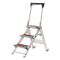 Safety Stepladder with Bar & Tray, 2.2', Aluminum, 300 lbs. Capacity, Type 1A Air Extreme Inc.