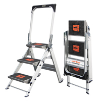 Safety Stepladder with Bar & Tray, 2.2', Aluminum, 300 lbs. Capacity, Type 1A Air Extreme Inc.