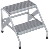 Aluminum Step Stand, 2 Step(s), 22-13/16" W x 24-9/16" L x 20" H, 500 lbs. Capacity Air Extreme Inc.