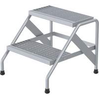 Aluminum Step Stand, 2 Step(s), 22-13/16" W x 24-9/16" L x 20" H, 500 lbs. Capacity Air Extreme Inc.