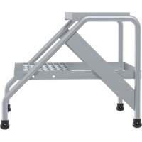 Aluminum Step Stand, 2 Step(s), 22-13/16" W x 24-9/16" L x 20" H, 500 lbs. Capacity Air Extreme Inc.