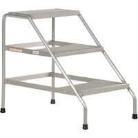 Aluminum Step Stand, 3 Step(s), 22-13/16" W x 34-9/16" L x 30" H, 500 lbs. Capacity Air Extreme Inc.