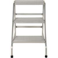 Aluminum Step Stand, 3 Step(s), 22-13/16" W x 34-9/16" L x 30" H, 500 lbs. Capacity Air Extreme Inc.