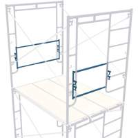 Adjustable End-Stop Scaffolding Guardrail, Guard Rail, 21" H Air Extreme Inc.