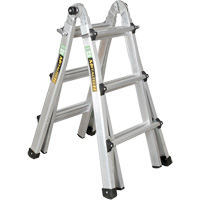 Telescoping Multi-Position Ladder, 2.916' - 9.75', Aluminum, 300 lbs., CSA Grade 1A Air Extreme Inc.