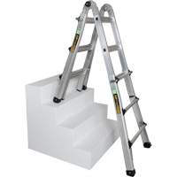 Telescoping Multi-Position Ladder, 2.916' - 9.75', Aluminum, 300 lbs., CSA Grade 1A Air Extreme Inc.