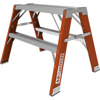 Buildman Step-up Workbench, 2' H x 33.5" W x 25.75" D, 300 lbs. Capacity, Fibreglass Air Extreme Inc.