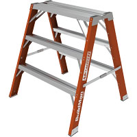 Buildman Step-up Workbench, 3' H x 34.75" W x 33.25" D, 300 lbs. Capacity, Fibreglass Air Extreme Inc.
