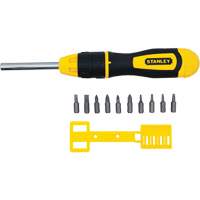 Multi-Bit Ratchet Screwdriver with 10 Bits, Cushion Grip Handle Air Extreme Inc.