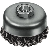 Knot Wire Cup Brush, 3" Dia. x 5/8"-11 Arbor Air Extreme Inc.