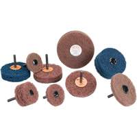 Standard Abrasives Buff & Blend Wheel, 3" Dia. x 1/4" W, 1/4" Arbor, Aluminum Oxide Air Extreme Inc.