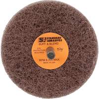 Meule Buff & Blend Standard Abrasives, 3" dia. x 2" la, Arbre 1/4", Oxyde d'aluminium Air Extreme Inc.