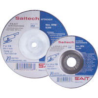 Meule Saitech Ultimate Performance, 4" x 1/4", Arbre 3/8", Oxyde d'aluminium, Type 27 Air Extreme Inc.