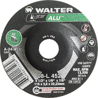 Depressed Centre Grinding Wheels - Aluminium Type 27, 4-1/2" x 1/8", 7/8" Arbor, Type 27 Air Extreme Inc.