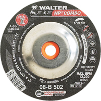 Meule combin&eacute;e HP Combo vissable, 5" x 1/8", Arbre de 5/8"-11, Type 27S Air Extreme Inc.