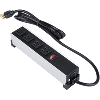 Barre d'alimentation en aluminium bross&eacute; pour l'int&eacute;rieur, 4 Prise(s), 6' Air Extreme Inc.