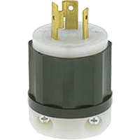 2-Pole 3-Wire Grounding Locking Plug, Nylon, 20 Amps, 250 V, L6-20P Air Extreme Inc.