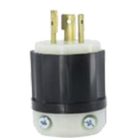 2-Pole 3-Wire Grounding Locking Plug, Nylon, 20 A, 347 V, L24-20P Air Extreme Inc.
