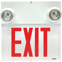 Enseignes/lampes combin&eacute;es Stella - Exit, DEL, &agrave; raccordement fixe, 12-1/8'' lo x 12-1/2" la, Anglais Air Extreme Inc.