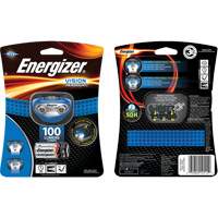 Lampe frontale Vision, DEL, 100 lumens, 10 hres de fonctionnement, piles AAA Air Extreme Inc.