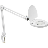 Lampe loupe DEL avec support en A, Dioptrie 3, Ampoule DEL, Bras de 47", Pinces serre-joints, Blanc Air Extreme Inc.