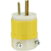 Industrial Grade Straight-Blade Plug, Impact Modified Nylon, 15 A, 125 V Air Extreme Inc.