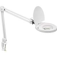 Lampe loupe ajustable, Dioptrie 5, Ampoule DEL, Bras de 47", Pinces serre-joints, Blanc Air Extreme Inc.