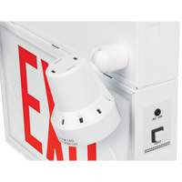 Exit Sign with Security Lights, LED, Battery Operated/Hardwired, 12-1/10" L x 11" W, English Air Extreme Inc.