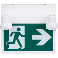 Running Man Sign with Security Lights, LED, Battery Operated/Hardwired, 12-1/10" L x 11" W, Pictogram Air Extreme Inc.