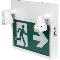 Running Man Sign with Security Lights, LED, Battery Operated/Hardwired, 12-1/10" L x 11" W, Pictogram Air Extreme Inc.