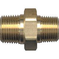 Reducing Hex Nipple, Brass, 1/4" x 1/8", NPT x NPT Air Extreme Inc.