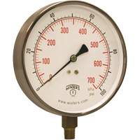 Contractor Pressure Gauge, 4-1/2" , 0 - 100 psi, Bottom Mount, Analogue Air Extreme Inc.